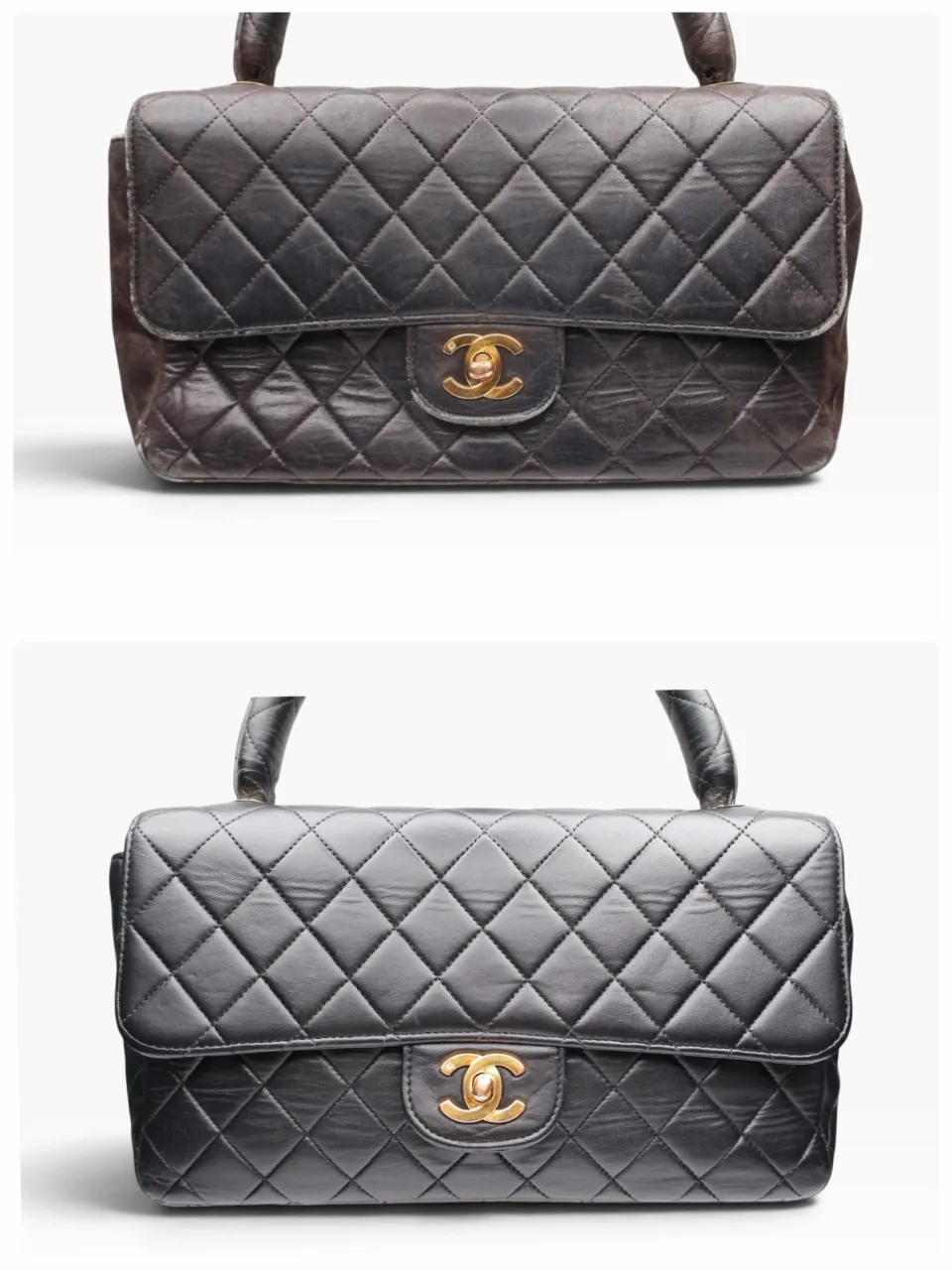 CHANEL マトラッセ　クリーニング＋染め直し　ハンドル付...