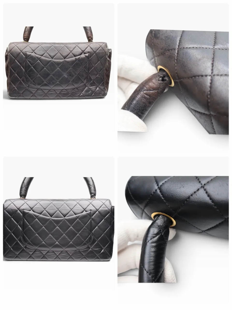 CHANEL マトラッセ　クリーニング＋染め直し　ハンドル付...
